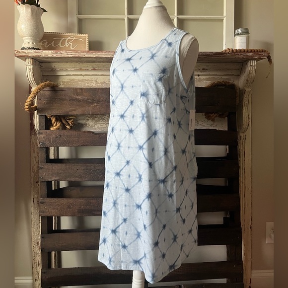 Sonoma Dresses & Skirts - 🟤NEW SONOMA Swing Dress with Pockets in Blue Burst Print XL